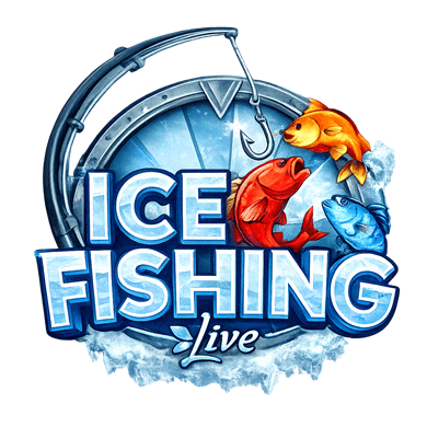 Slot Ice Fishing avec thème hivernal et fonctions bonus de pêche